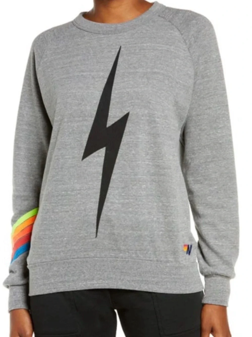 AVIATOR NATION BOLT STITCH CHEVRON CREW SWEATSHIRT - Picture 5 of 5